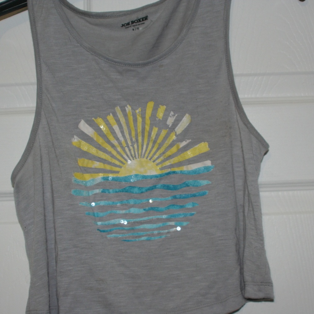 Joe boxer sun crop top
